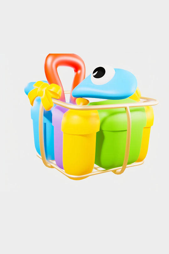 AI数字艺术膨胀风双十一电商促销模型-众图网