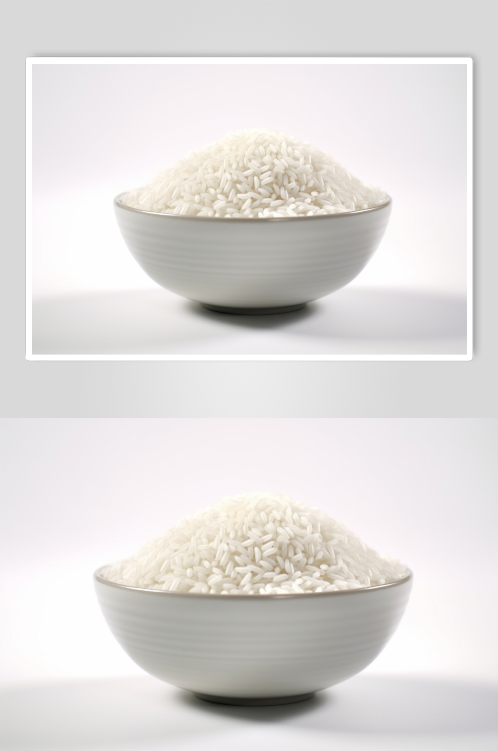 AI数字艺术简洁大米米饭粮食摄影图片素材