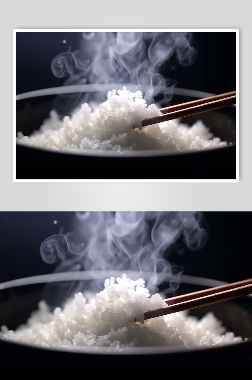 AI数字艺术清新大米米饭粮食摄影图片素材