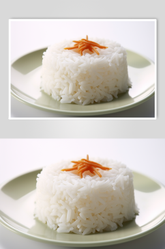 AI数字艺术清新大米米饭粮食摄影图片