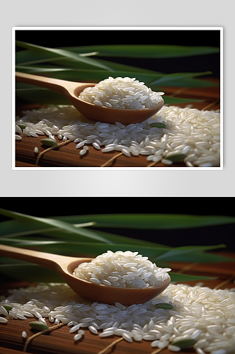 AI数字艺术高清大米粮食摄影图片