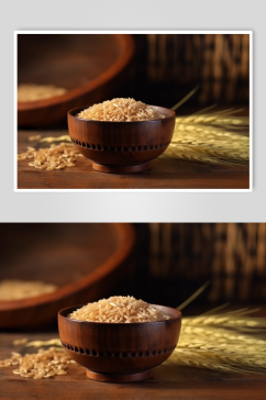 AI数字艺术原创大米粮食摄影图片