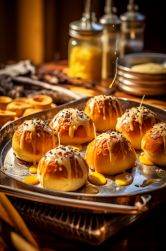 AI数字艺术高清蛋黄酥食物美食摄影图片