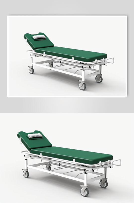 AI数字艺术简约担架医疗仪器摄影图片-众图网