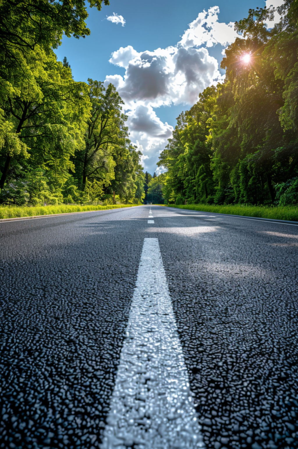 AI数字艺术马路道路沥青路图片素材