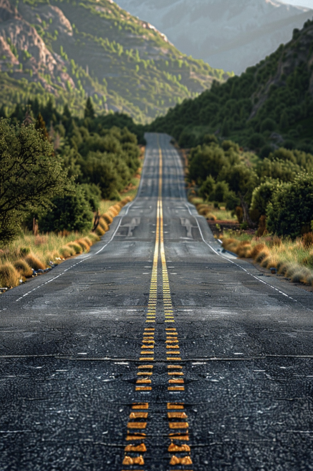 AI数字艺术马路道路沥青路图片素材
