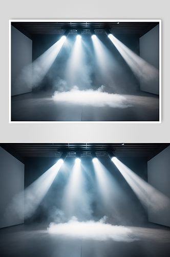 AI舞台灯光霓虹灯摄影图背景图片