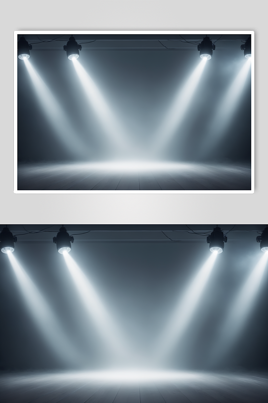 AI舞台灯光布景霓虹灯摄影图背景图片