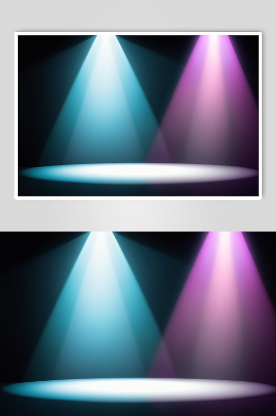 AI舞台灯光布景霓虹灯摄影图背景图片