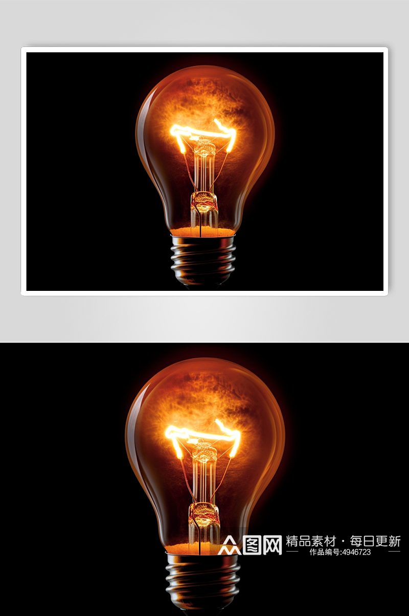AI数字艺术企业精神科技电灯泡摄影图片素材