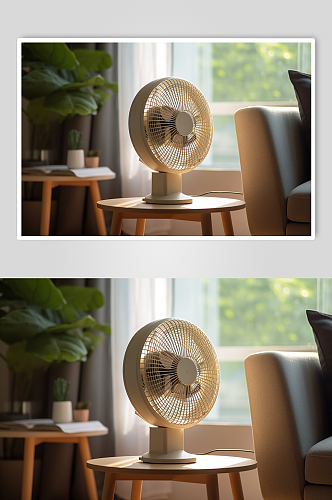 AI数字艺术高清电风扇家用电器摄影图片