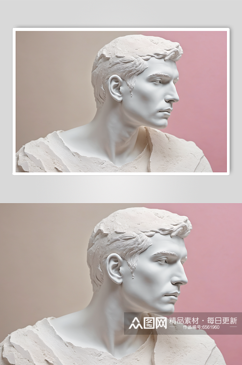 AI数字艺术高雅精致石膏雕塑模型素材