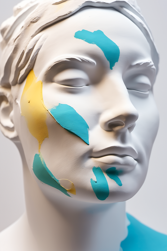 AI数字艺术高雅精致石膏雕塑模型