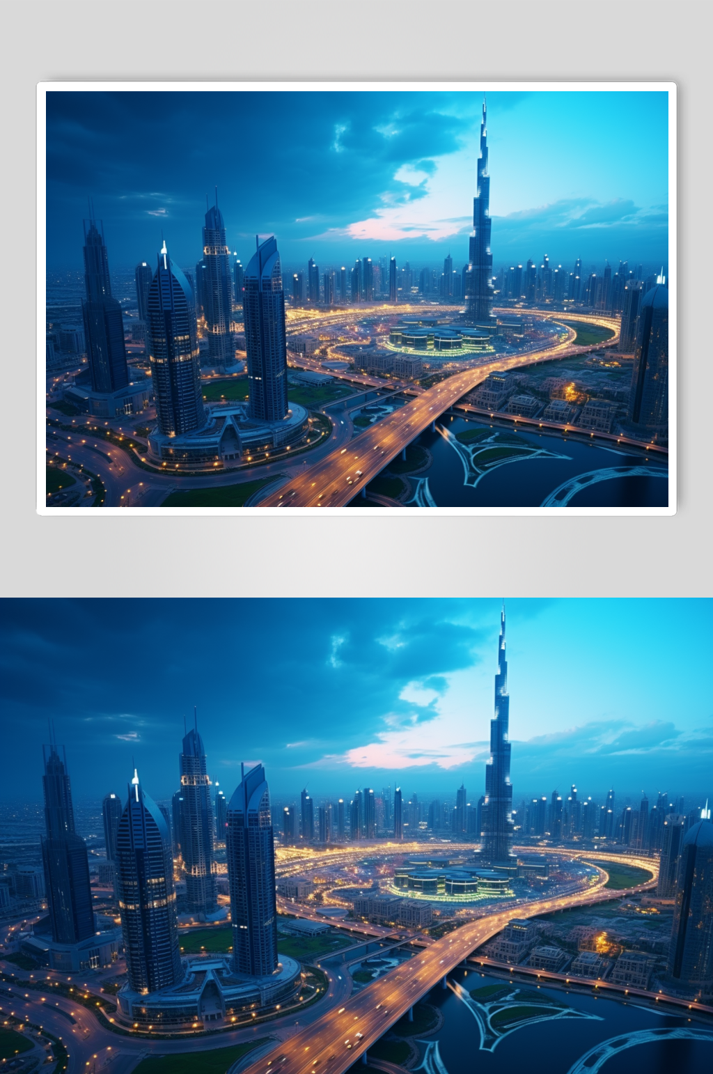 AI数字艺术国外中东迪拜旅游景点风景摄影图片素材
