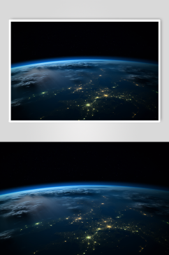 AI数字艺术地球摄影图片