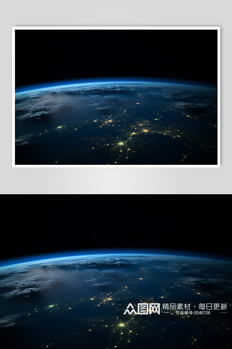 AI数字艺术地球摄影图片素材