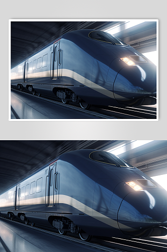 AI数字艺术高清地铁动车高铁交通工具图片