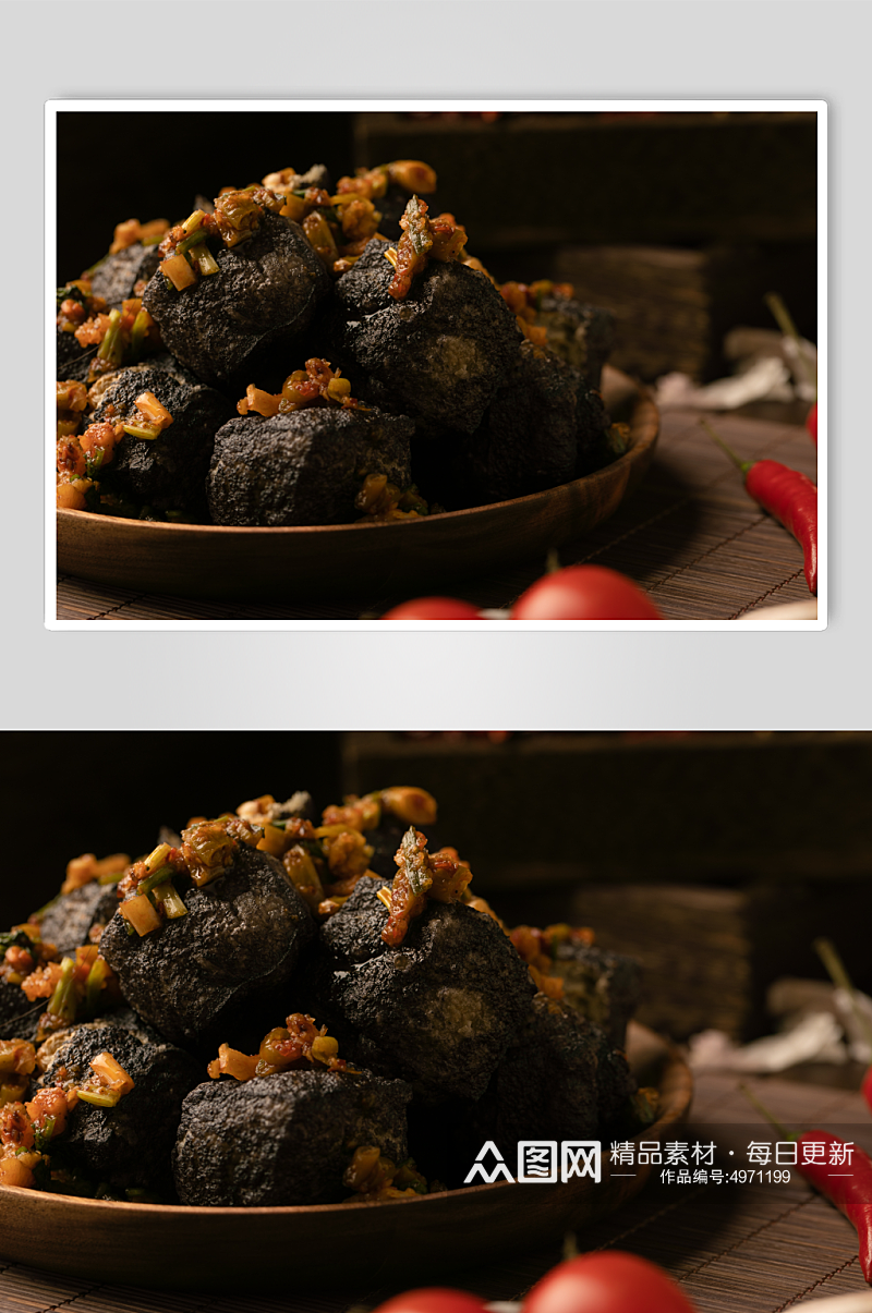 长沙小吃臭豆腐美食摄影图片素材