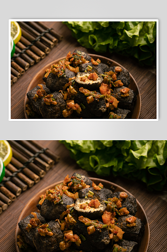 长沙小吃臭豆腐美食摄影图片