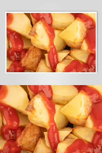 酸甜番茄土豆美食摄影图片