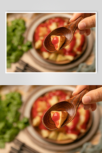 番茄土豆美食摄影图片