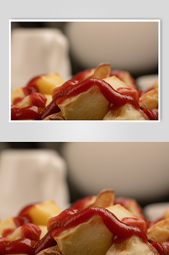 酸甜番茄土豆美食摄影图片