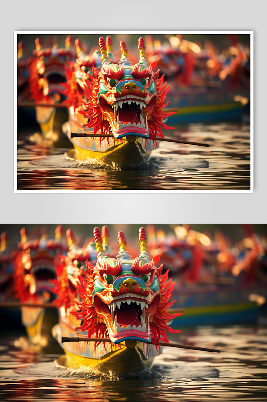 AI數(shù)字藝術(shù)端午節(jié)龍舟照片
