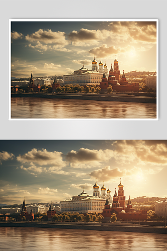 AI数字艺术境外旅游俄罗斯景点风景摄影图