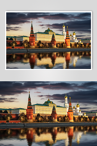 AI数字艺术境外旅游俄罗斯景点风景摄影图
