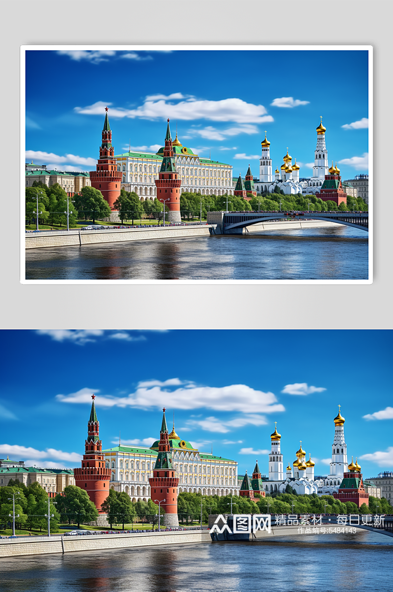 AI数字艺术境外旅游俄罗斯景点风景摄影图素材