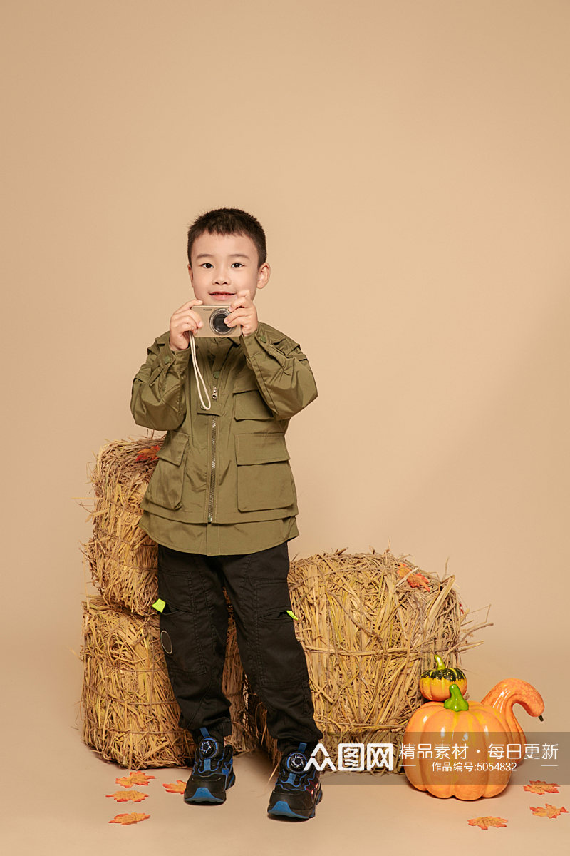 秋季夹克儿童人物摄影图片素材