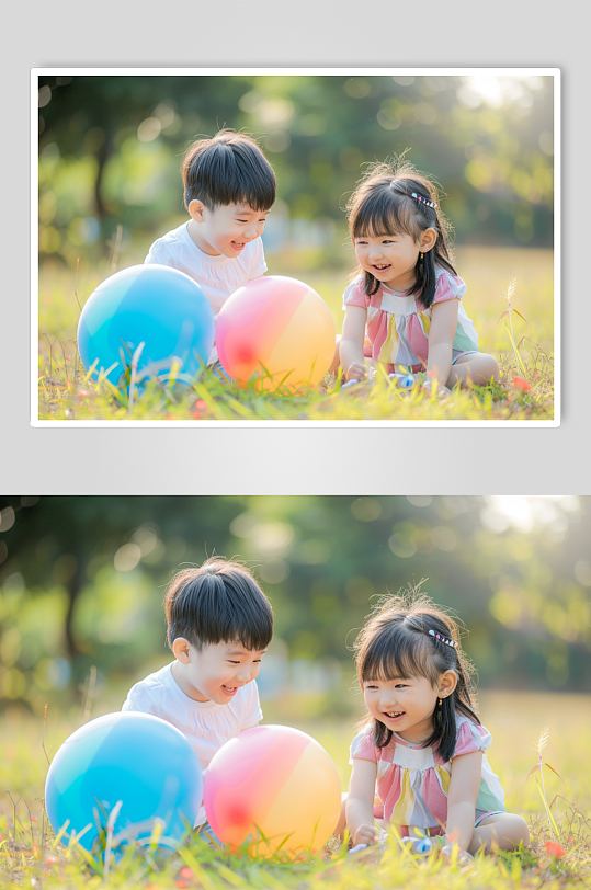 AI数字艺术儿童节小孩人物摄影图-众图网