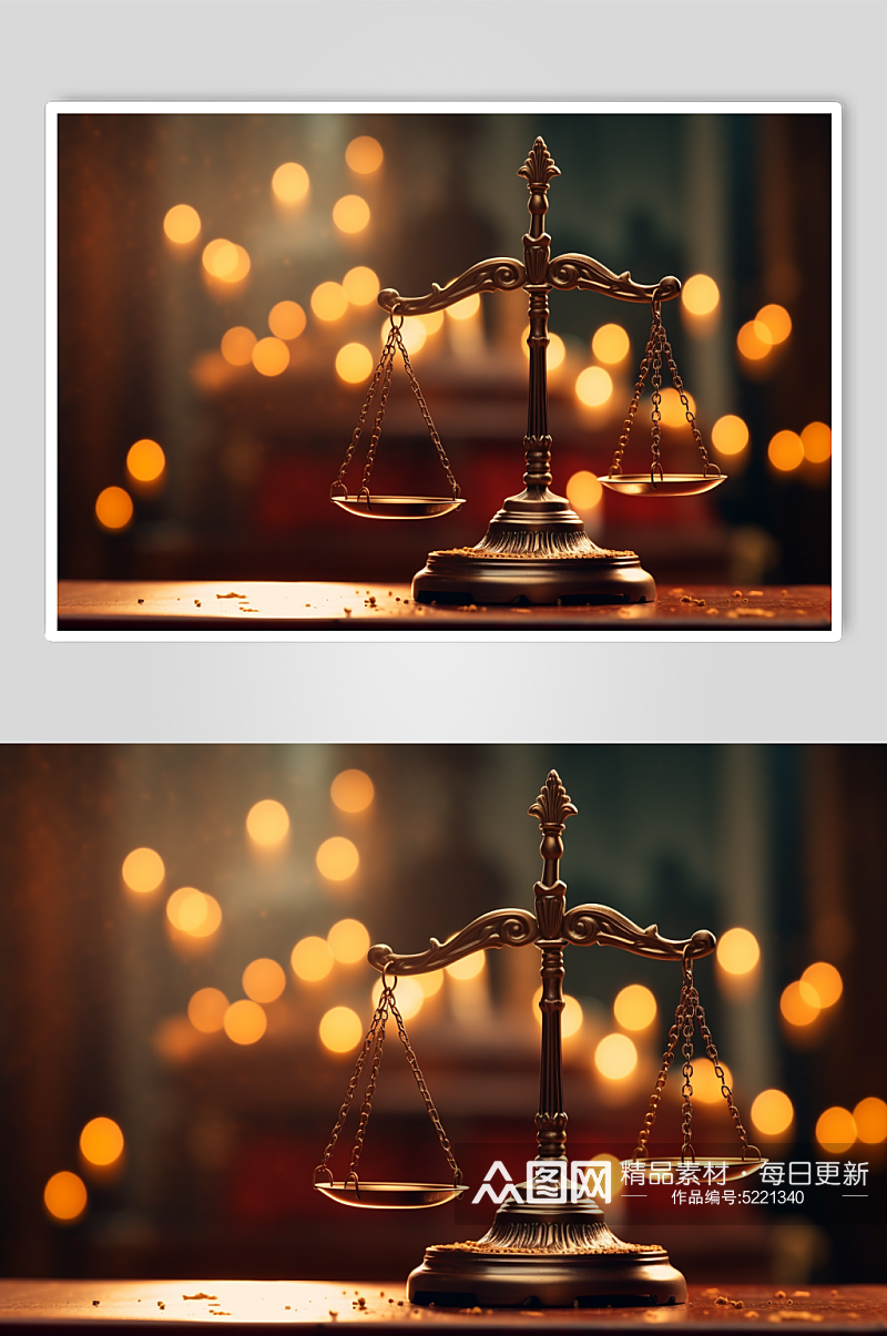 AI数字艺术法律法庭法律书籍天平摄影图素材