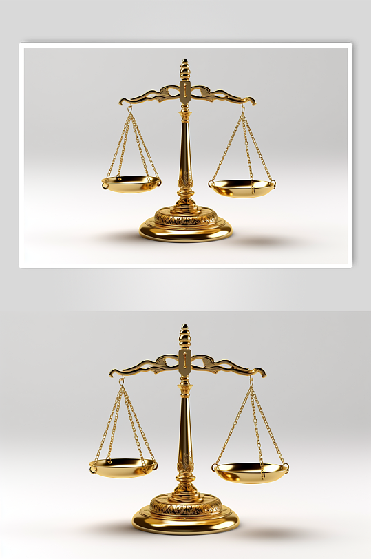 AI数字艺术法庭法律书籍天平场景摄影图片-众图网