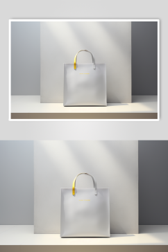 AI数字艺术帆布包手提袋样机模型