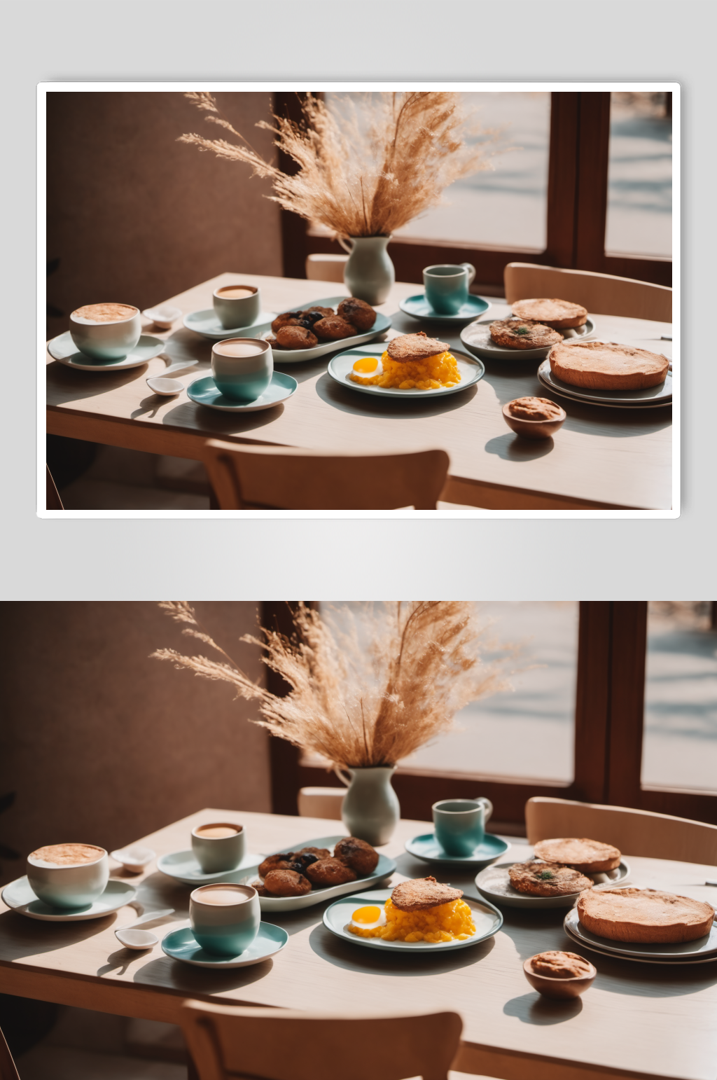 AI数字艺术饭店餐厅美食场景摄影图素材