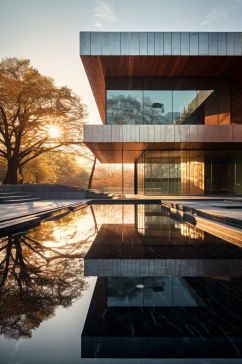 AI数字艺术高清房地产秋季氛围摄影图片