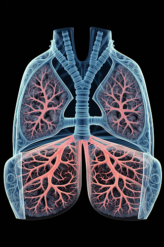 AI数字艺术医疗肺部图片