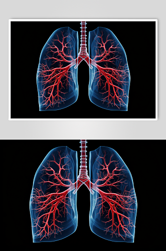 AI数字艺术医疗肺部图片