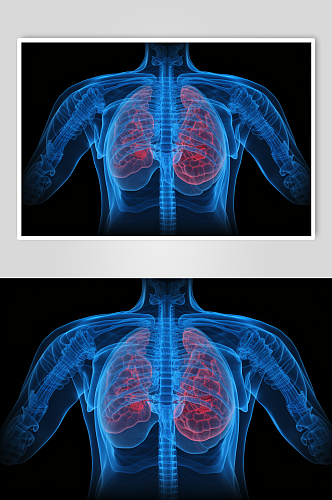 AI数字艺术医疗肺部图片