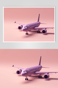 AI数字艺术创意高清飞机模型