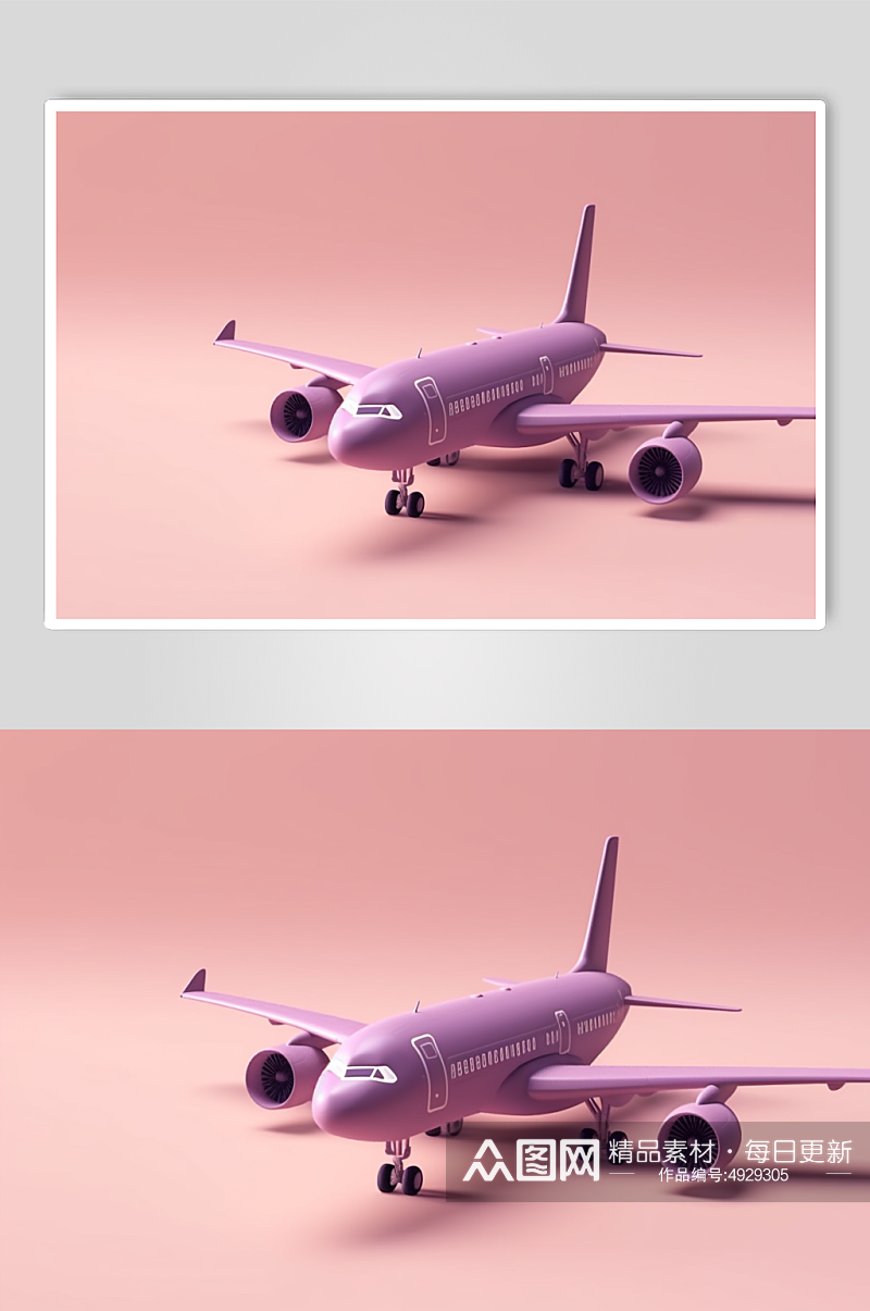AI数字艺术创意高清飞机模型素材