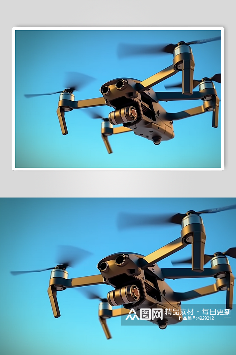 AI数字艺术创意高清无人机飞机模型素材