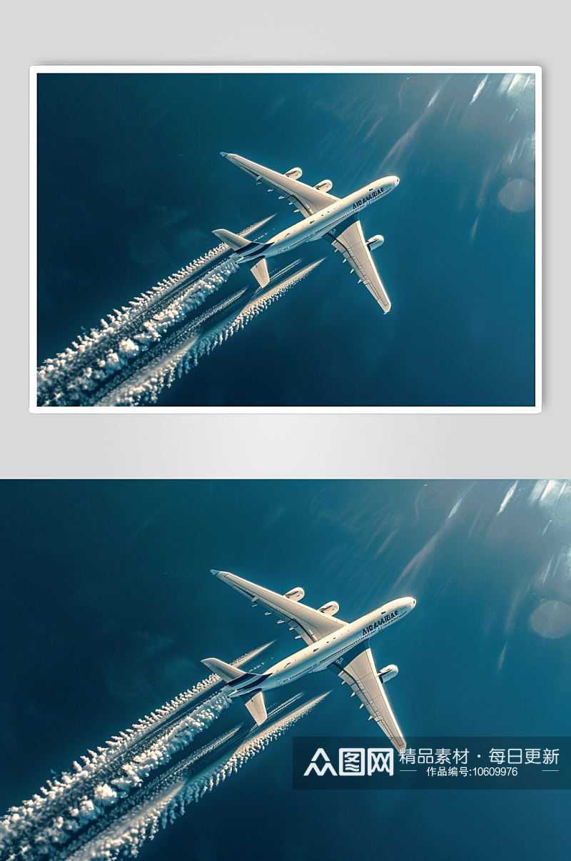AI数字艺术飞机图片素材