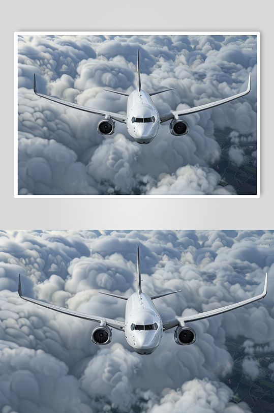 AI数字艺术飞机图片