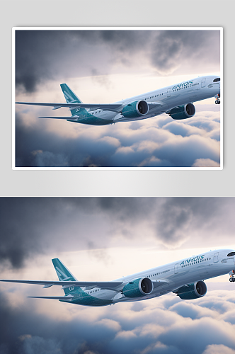 AI数字艺术高清科技飞机航空交通工具图片
