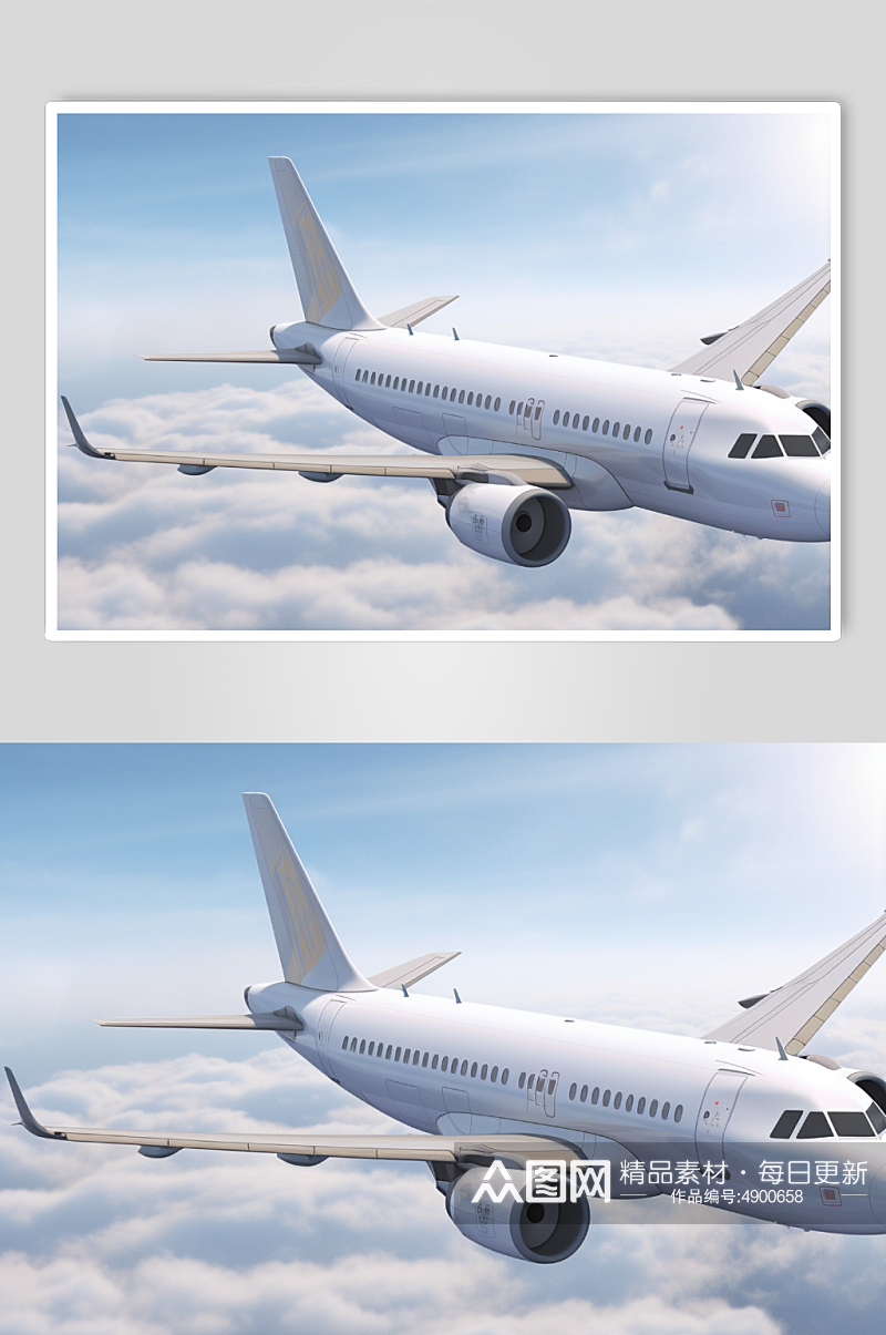 AI数字艺术高清科技飞机航空交通工具图片素材
