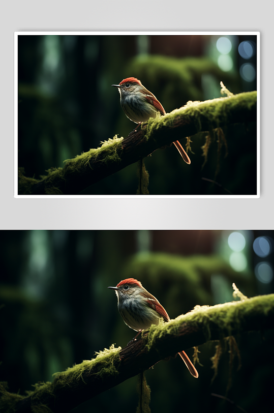 AI数字艺术小鸟飞禽摄影图