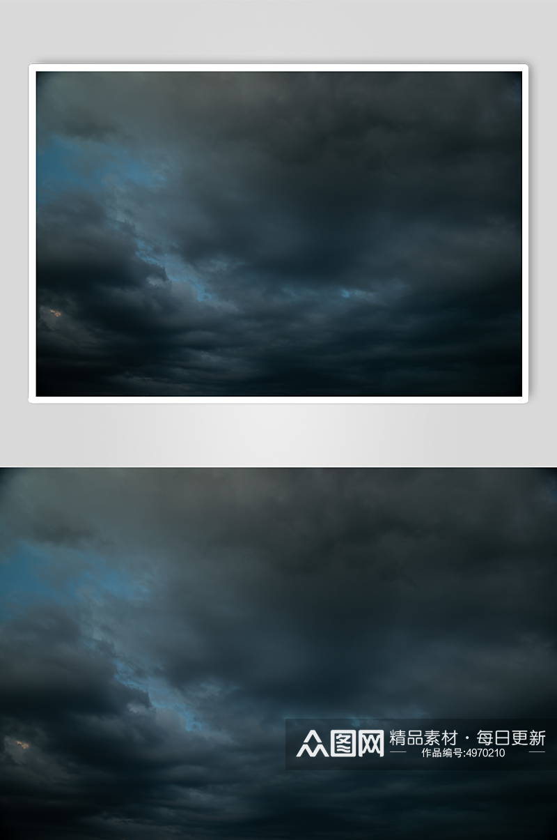 夜晚乌云天空自然风景摄影图片素材