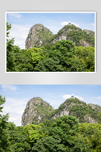 绿水青山风景景点摄影图片